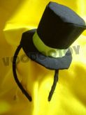 Cartola preta com fita verde